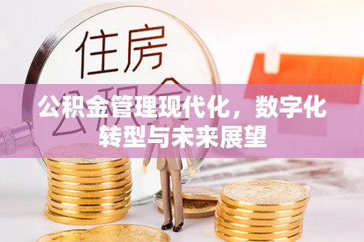 椒江公积金管理现代化，数字化转型与未来展望