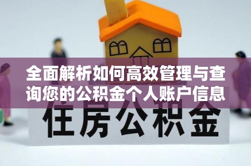 椒江全面解析如何高效管理与查询您的公积金个人账户信息