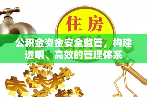 椒江公积金资金安全监管，构建透明、高效的管理体系